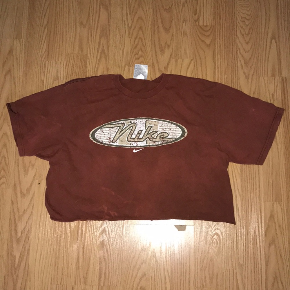 cropped & bleached vintage Nike shirt